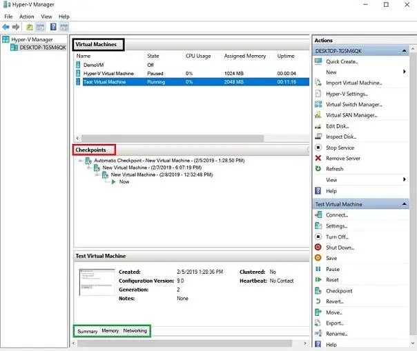 Hyper-V Manager, what is the best way to Hyper-V Manager, performance tuning and reliable recovery planning